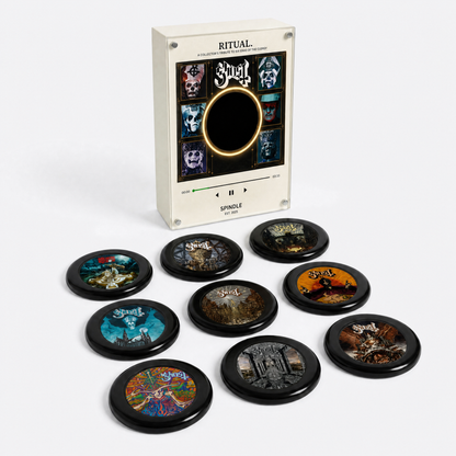 RITUAL glowing display with all 9 Ghost album discs