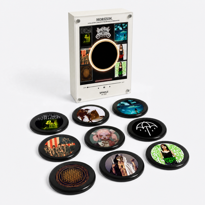 HORIZON display with all nine album discs