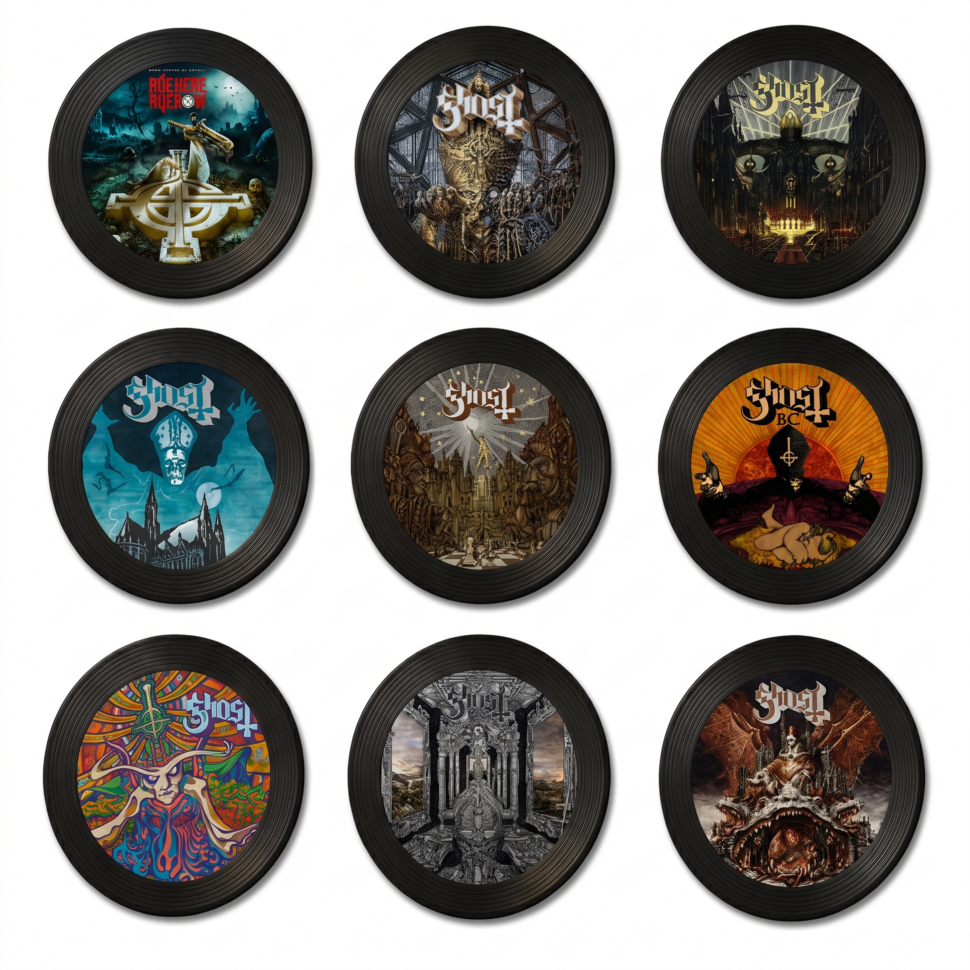 Ghost collectible album discs set