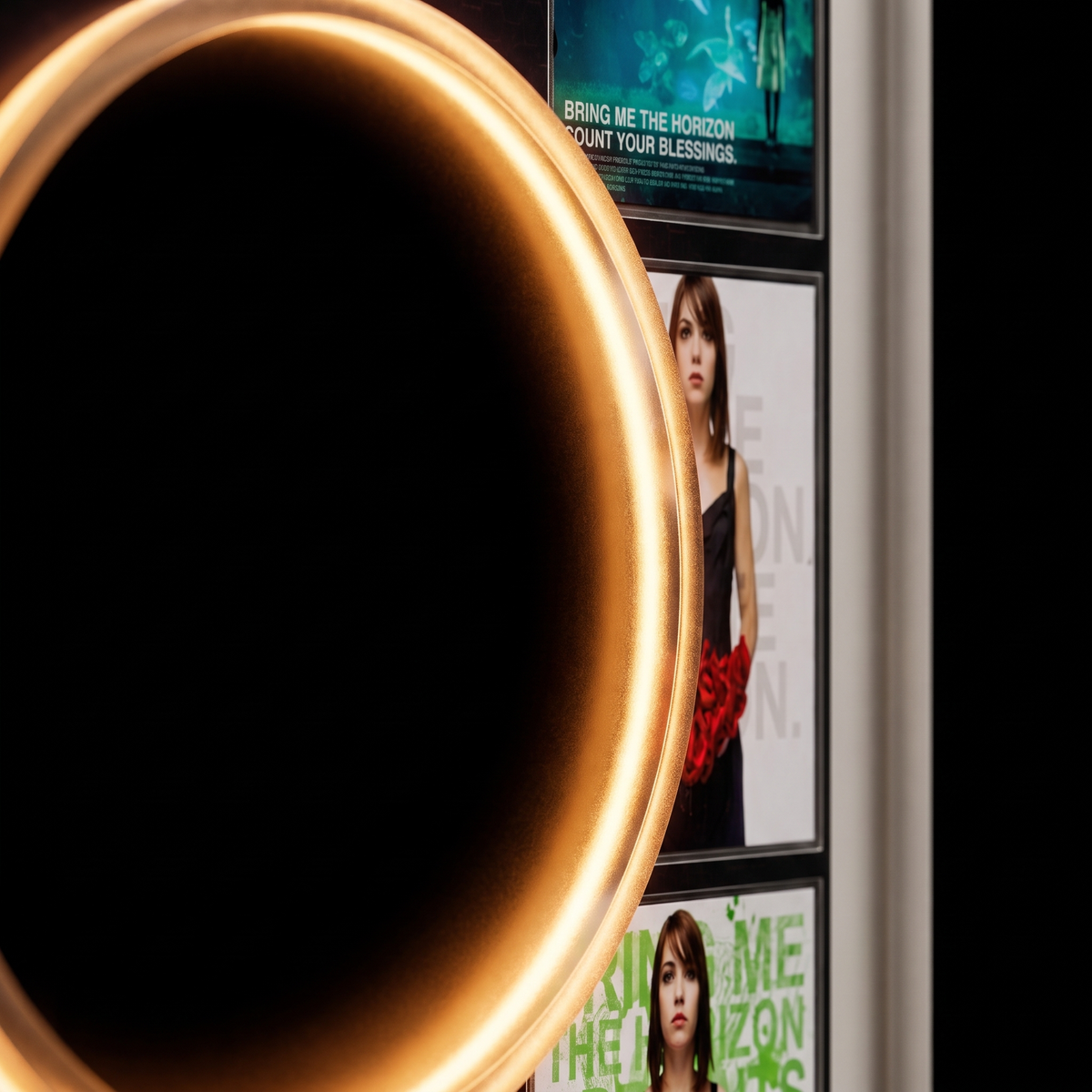 Close-up of the HORIZON glowing LED halo